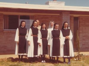 Our Santa Rita Foundresses and chaplain in March 1972